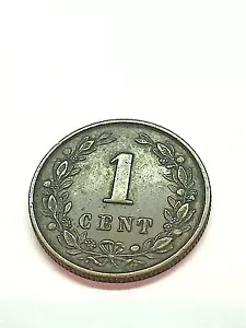 1884 Netherlands 1 Cent #1497 - Picture 1 of 2