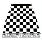Vespa Gt, Gts, Gts Super  Chequered Black & White Moulded Scooter Mudflap