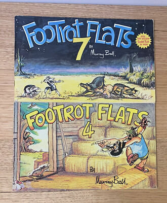 Footrot Flats Comic Strip Books #4 & 7 1981/82 By Murray Ball - Free Postage • 47$