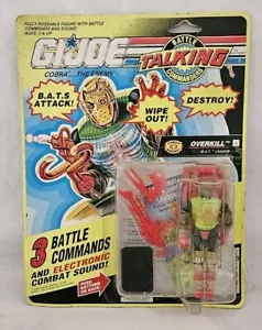 GI Joe Cobra OVERKILL 1991 Talking Battle Commanders #4 MOC suono funziona - Foto 1 di 2