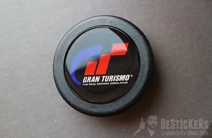 GT Gran Turismo nerd gamer horn button claxon clacson volante Steering lenkrad - Picture 1 of 2