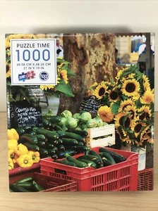 1000 Piece Jigsaw Puzzle Vegetable And Flower Sale Sure Lox Farmers Market - Picture 1 of 4