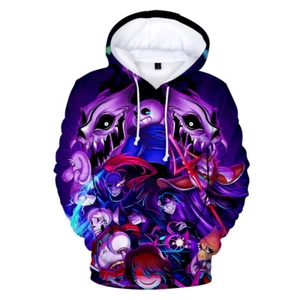 Undertale Sans Maglione Stampa 3D Felpa con Cappuccio Unisex Cappotto #E - Foto 1 di 3