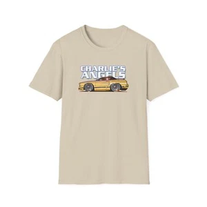 CHARLIE'S ANGELS 1977 FORD MUSTANG GHIA Concept Art Softstyle T-Shirt 15 Farben - Bild 1 von 60