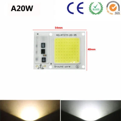 10W20W30W50W100W 220V110V Ingresso Smart IC Nessun driver richiesto COB LED Chip - Image 1 of 3