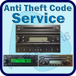 LAND ROVER RADIO CODE defender freelander discovery cd stereo key pin player - Picture 1 of 8
