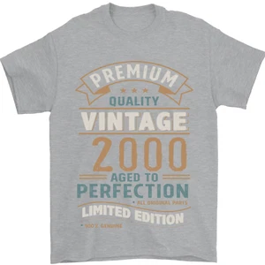 Camiseta De Hombre 100% Algodón Vintage Del 25 Cumpleaños 2000 - Imagen 1 de 77