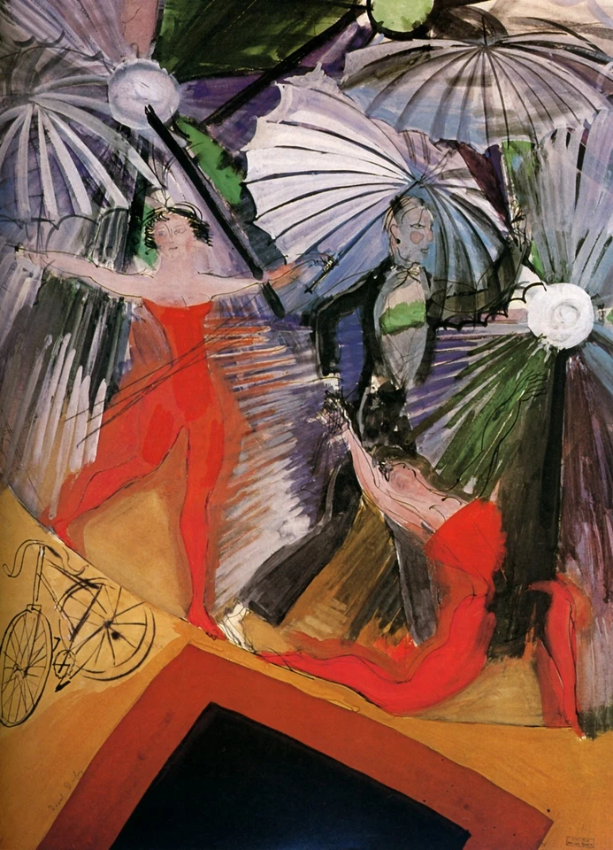 Impressão artística de arquivo Raoul Dufy The Trapeze Artists 1922 17"x 22" - Imagem 1 de 1