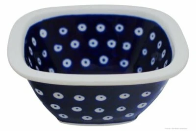 Bunzlauer Keramik Kompottschale / Schüssel viereckig 14.0x14.0x6.0 cm Dekor 42 - Bild 1 von 3