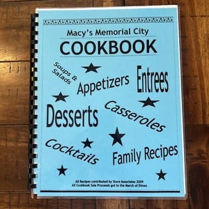 Macy's Store Associates Cookbook Memorial City Texas March of Dimes Family - Imagen 1 de 18