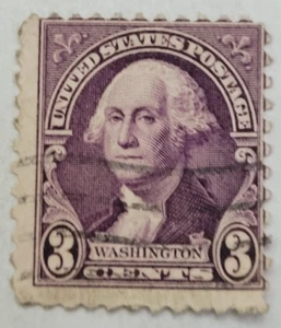 VINTAGE ~ U.S. Postage Stamp ~ George Washington ~ Three Cent (3¢) Violet - Z1 - Picture 1 of 6