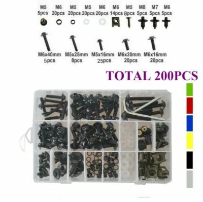 200x Fairing Bolt Kit body Clip screws For DUCATI 749 /S/R 999 /S/R 2002-2008 - Image 1 of 4