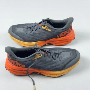 Hoka One One Speedgoat 5 Schuhe Herren 12,5 D grau orange Castlerock Flame Sneaker - Bild 1 von 17