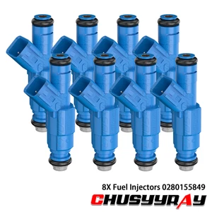 8pcs 280155849 Fuel Injectors For Dodge Durango Chrysler Aspen 4.7L V8 2001-2007 - Foto 1 di 12