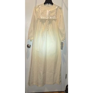 Camisón Komar amarillo mantequilla mediano vintage nuevo con etiquetas Dead Stock - Imagen 1 de 5