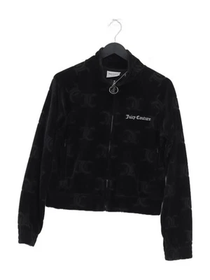 Juicy Couture Women's Hoodie M Black Graphic Cotton with Polyester Full Zip - Image 1 of 4