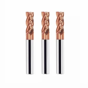 3pcs 4 Flutes Shank1/2'' Carbide Square Nose End Mill, Carbide Square End Mil... - Bild 1 von 7