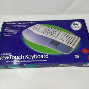 Logitech NewTouch Keyboard SK-6000L Y-SC4 PS/2 Ergonomic w/ Touchpad & Box Teste - Picture 1 of 6