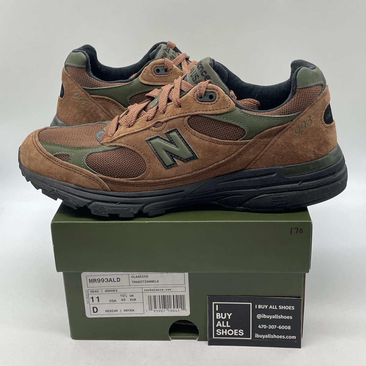 New Balance Aimé Leon Dore x 993 Made in USA Beef & Broccoli for