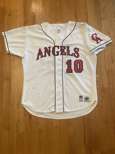 Vintage California Angels Baseball Jersey Russell Tag Size 48 Authentic Diamond - Picture 1 of 11