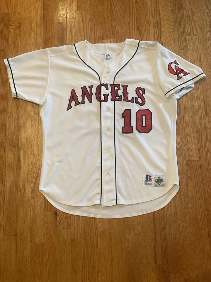 Vintage California Angels Baseball Jersey Russell Tag Size 48 Authentic Diamond - Image 1 of 4