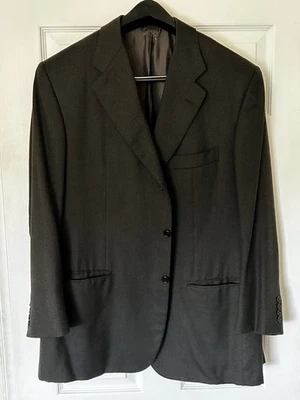Kiton Napoli Italy Mens Sport Coat Blazer 58 EU 48 US Italy Black 100% Cashmere - Image 1 of 4