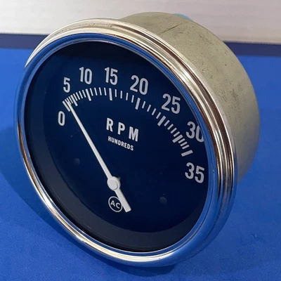 Tacómetro eléctrico vintage de CA de 3500 RPM parte 5659539 automático marino diésel Foto 1 de 4