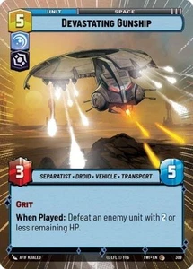 Devastating Gunship (Hyperspace) (Star Wars Unlimited) Normal - Picture 1 of 1
