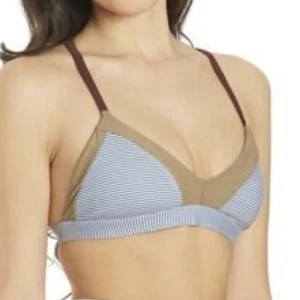 Seea Sailor Stripe Leucadia String Bikini Top Size small - Picture 1 of 5