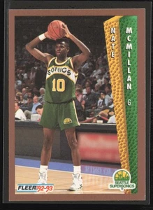 1992-93 Fleer #215 Nate McMillan Seattle SuperSonics - Picture 1 of 2