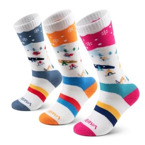 Kids Ski Socks Merino Wool, Kids Wool Socks, Knee-high Snow Socks for Boys Gi... - Picture 1 of 6