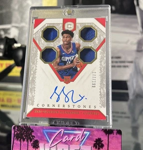 2018 Panini Cornerstones Shai Gilgeous-Alexander RPA /199 Quad Patch AUTO  - Picture 1 of 2