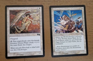 2 Magic The Gathering Karten - Engelsgleicher helfer + Wohlwollender Leibwächter - Bild 1 von 1