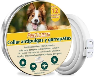 Collar Antiparasitario Perros, Seguro y Eficaz Collares Antiparasitos Perros, - Imagen 1 de 6