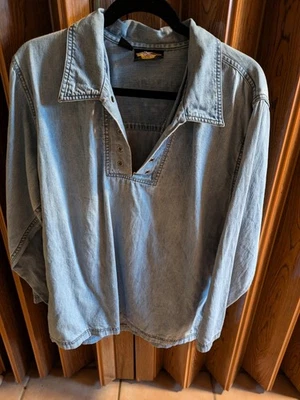 Harley Davidson Jersey Manga Larga Cuello Vintage LS Hombre XL Foto 1 de 4