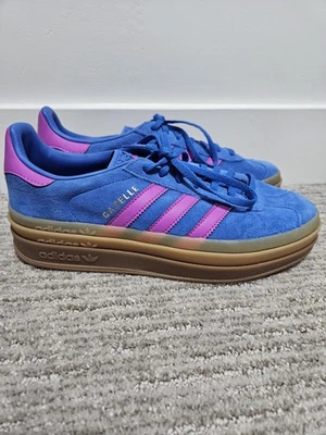 Adidas Gazelle Negrita “Purple Burst” Azul Goma Zapatos Informales Mujer 9 Foto 1 de 4