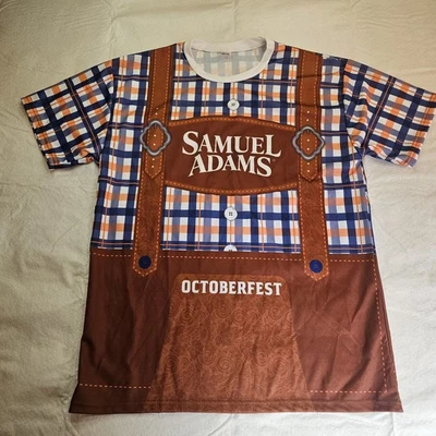 Camiseta Samuel Adams Beer Oktoberfest / Hombre / Talla XL / Pantalones de cuero falsos Foto 1 de 4