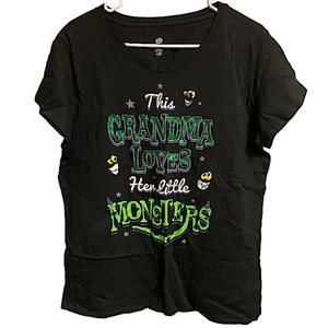 Halloween Tshirt Women's 2X 18W/20W New This Grandma Loves Her Little Monsters - Picture 1 of 4