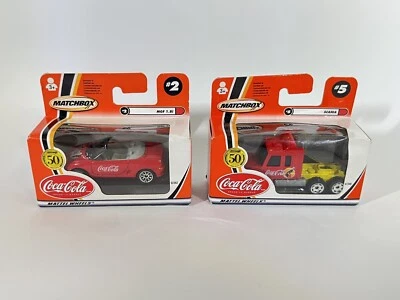 Matchbox Coca Cola 50 Years Matschbox Scania und MGF 1.8i - Bild 1 von 4