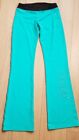 Zumba Wear Pants Small Loose Fit Black Teal Blue Fitness Workout Dance Sewn Logo