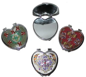4 x 4" Cute Plastic Valentines Compact Party Favors Mirror Double Sided, Small - Picture 1 of 5