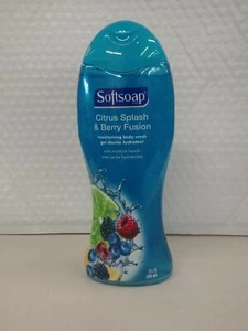 Softsoap Citrus Splash & Bursting Blueberry Body Wash 18 fl oz 3 Pack - Picture 1 of 3