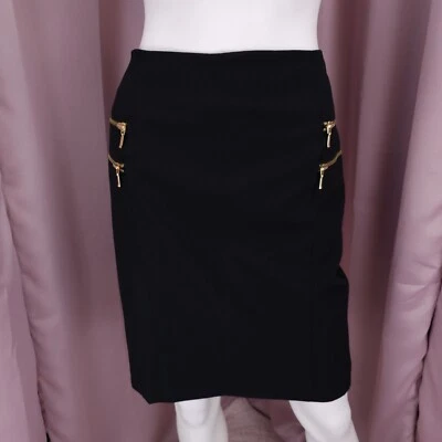 Falda lápiz INC International Concepts negra hasta la rodilla con cremallera para mujer 6 Foto 1 de 4