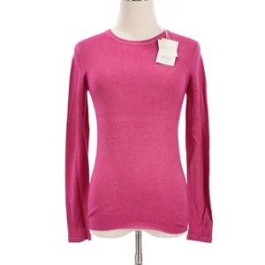 Majestic Filatures NWT Long Sleeve T-Shirt Size 2 US S in Petunia Pink Cashmere - Picture 1 of 9