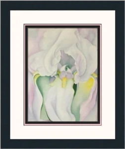 Georgia O'Keeffe Light Iris Custom Framed Print - Picture 1 of 2