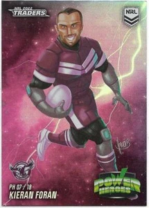 2022 Nrl Traders Power Heroes (PH 07/18) Kieran FORAN Sea Eagles - Imagen 1 de 1