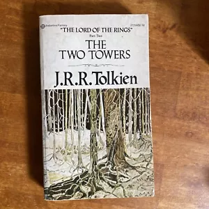 The Two Towers: Lord of Rings 2 by Tolkien (PB, Ballantine 1976) Vintage - Imagen 1 de 5