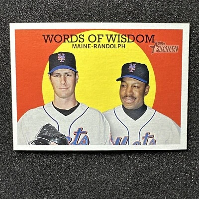 Palabras de sabiduría #383 2008 Topps Heritage cantidad New York Mets  Foto 1 de 2