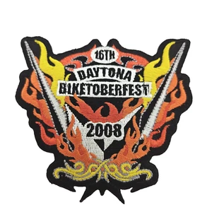 16th Annual Daytona Biketoberfest 2008 Embroidered Patch - Bild 1 von 7