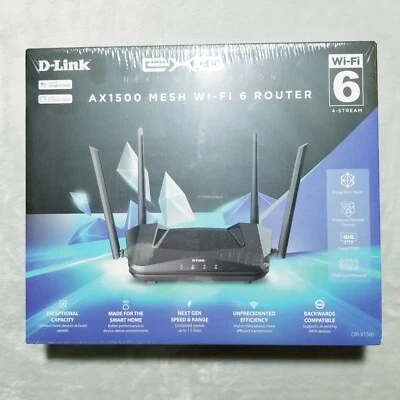 D-Link EXO WiFi 6 Router AX1500 MU-MIMO Voice Control Dual Band Gigabit Gaming - Image 1 of 4